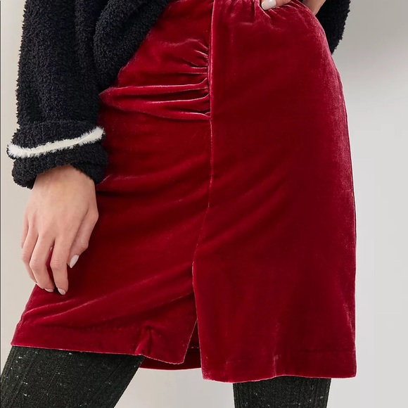 Anthropologie Dresses & Skirts - Anthropologie Monroe Velvet Mini Skirt